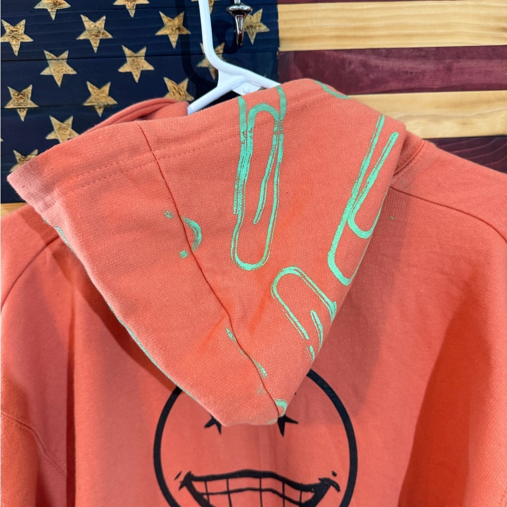 Snow Milk Men's Graphic Hoodie One of One, No More Like This 1 - Orange Size L - Picture 8 of 9